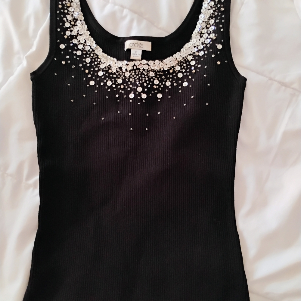 Cache black top and Tiffany Co perfume